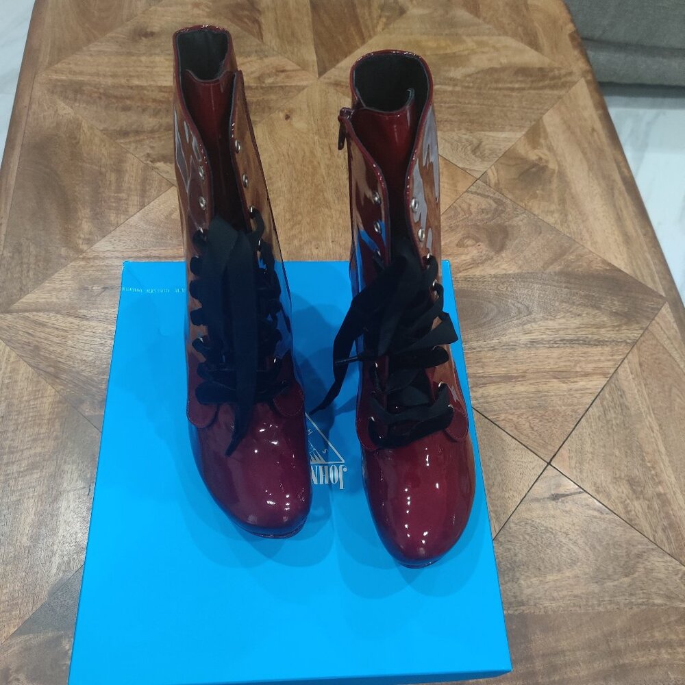 John Fluevog Victoria boots size 12 W 10 M New - Picture 2 of 6